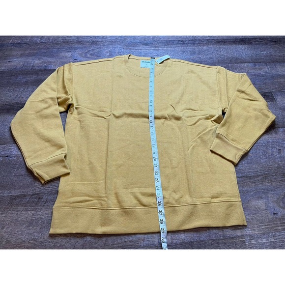 Old Navy Womens XL Crew Neck Longsleeve Pullover Sweater Yellow L3 - Picture 3 of 5